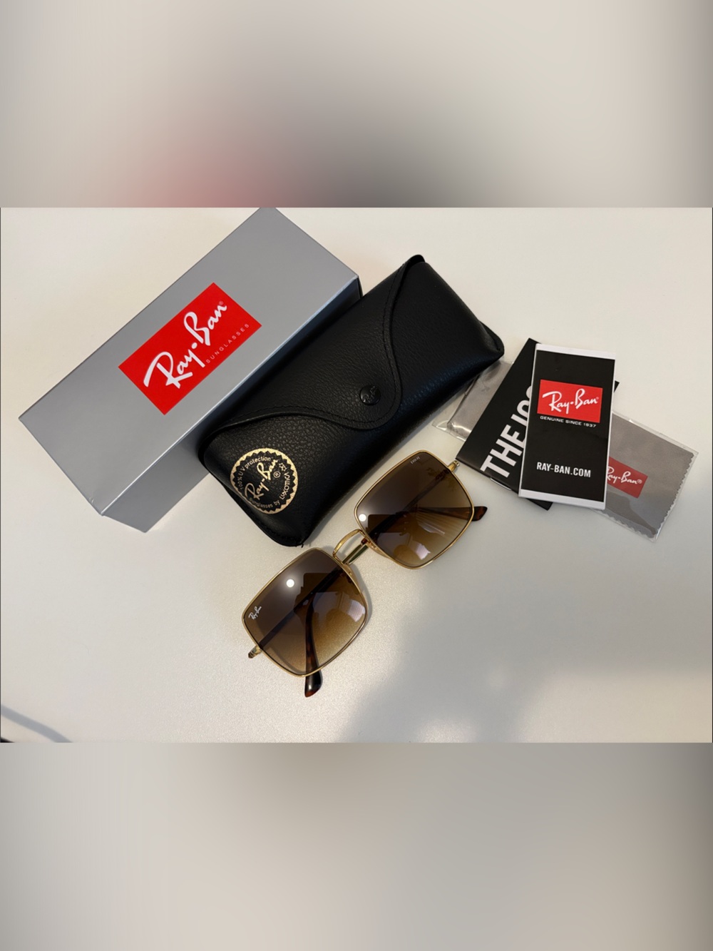 Ray-Ban RB1971 914/51 Square Sunglasses New w/Box and Case